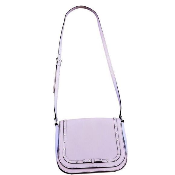 Kate Spade Lightest Blush Pink Rhinestone Bow Flap Crossbody Shoulder Bag - Picture 4 of 16